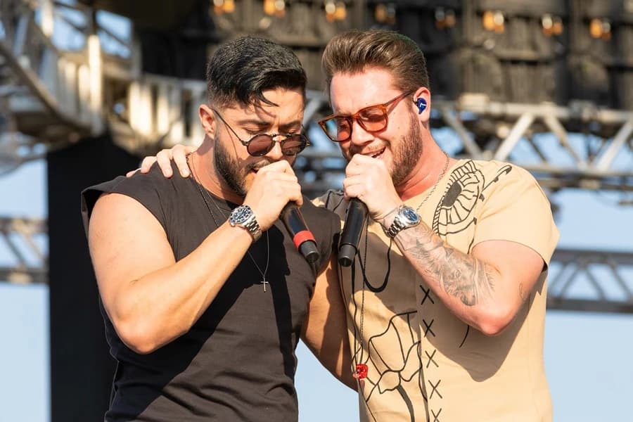 Bruno e Denner se apresentam no Embaixador in Goiânia, primeiro grande evento em Goiás desde o início da pandemia — foto de divulgação